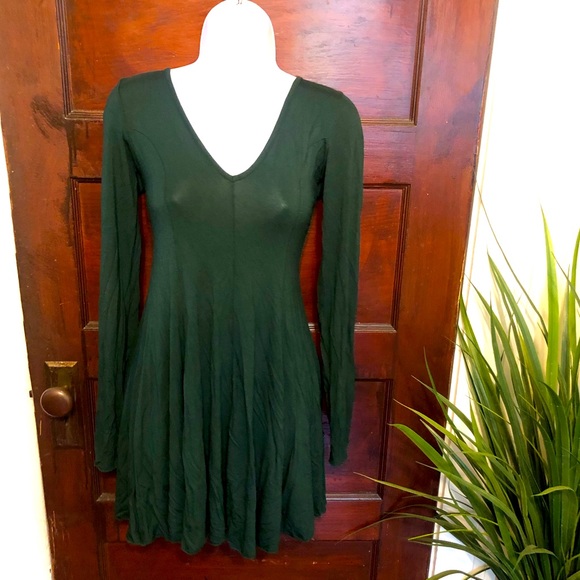Forever 21 Midi Dress Emerald Green - Picture 1 of 3